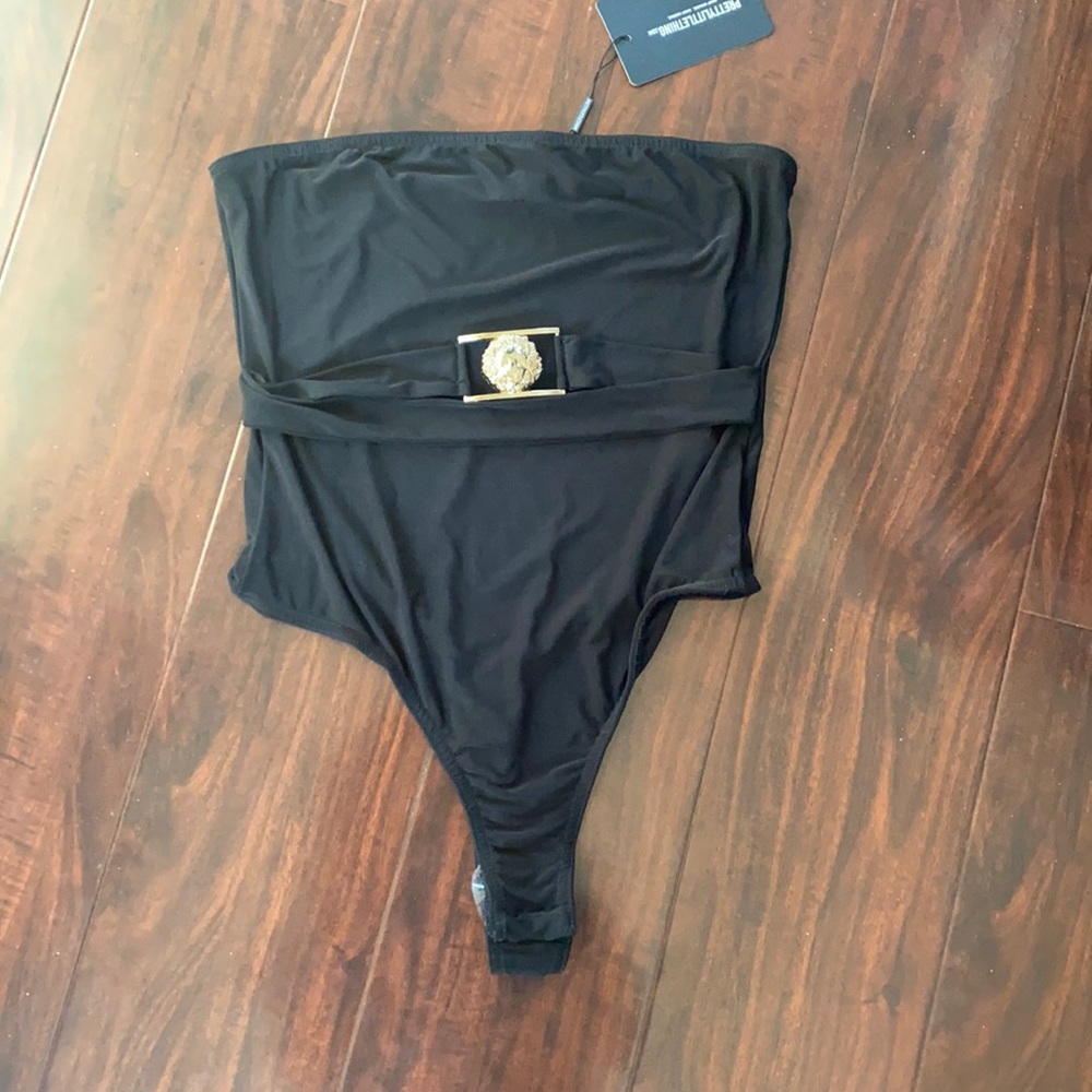 NWT prettylittlething strapless bodysuit size US 8